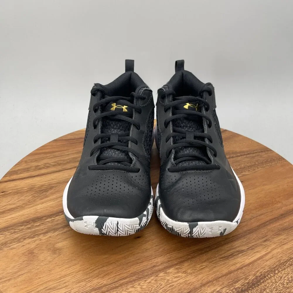 Under Armour Lockdown 5 Shoes Mens Size 9 Black Basketball Training Sneakers